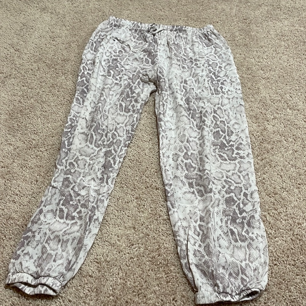 Olivaceous Snakeskin Jogger.